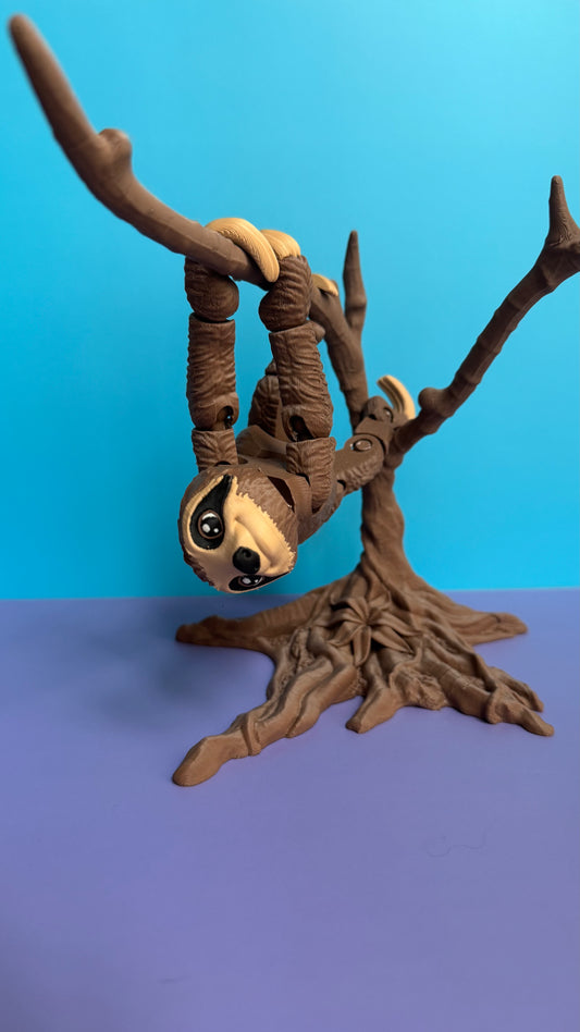 Sloth with Tree