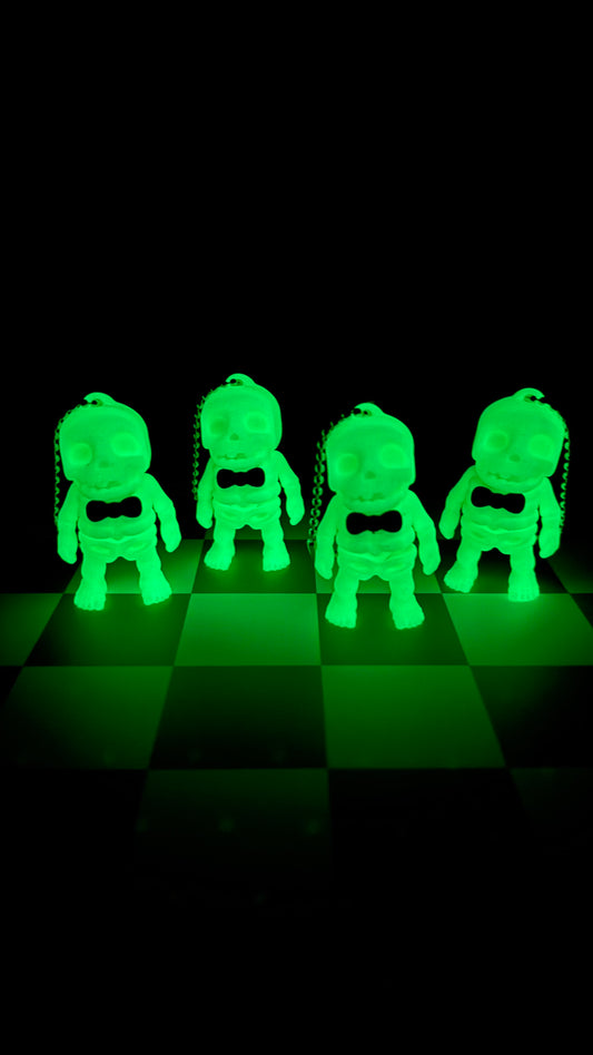 Mr. Skeleton Keychain (glow-in-the-dark)