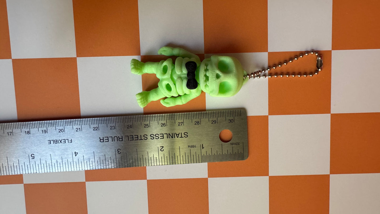 Mr. Skeleton Keychain (glow-in-the-dark)
