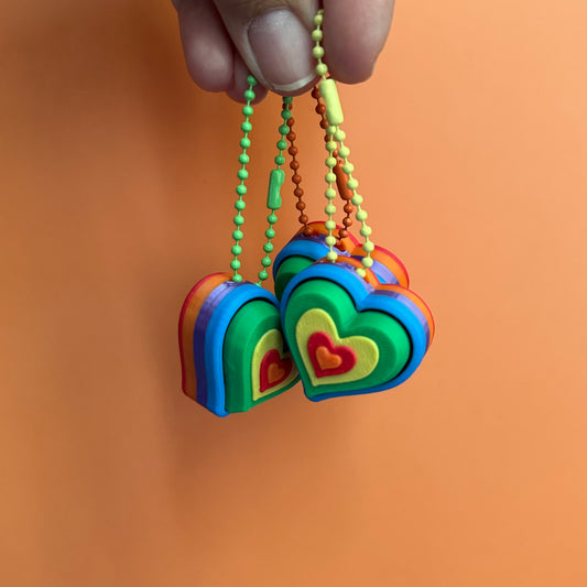 Rainbow Heart Clicker (3-pack)