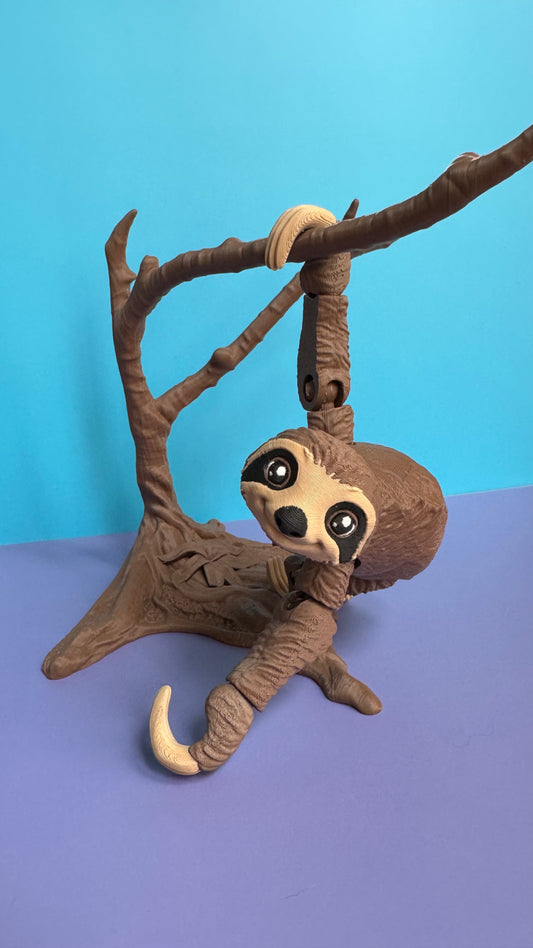 Sloth with Tree