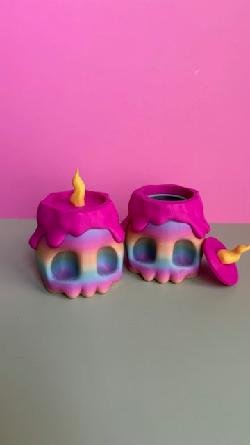Skull Candle Jar