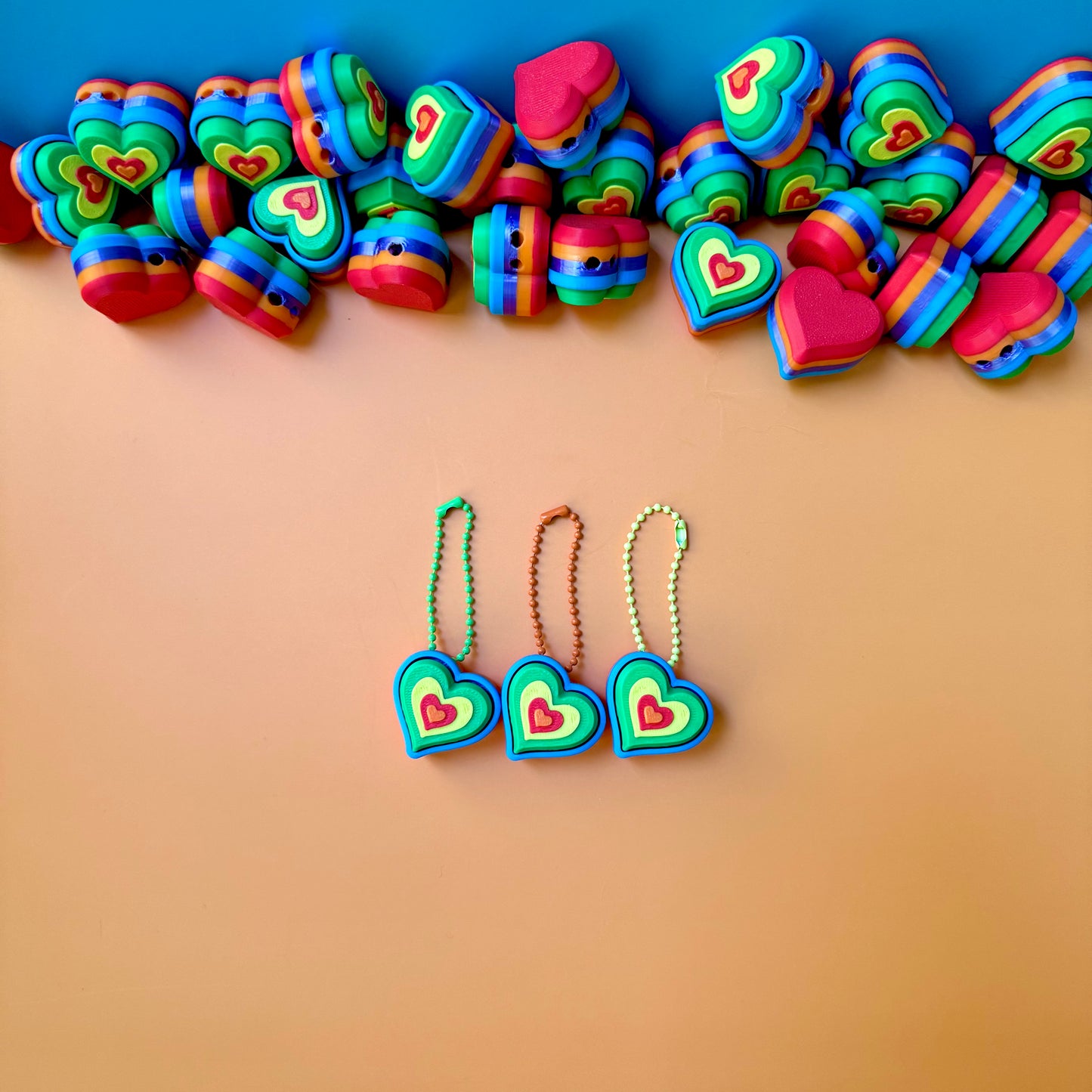 Rainbow Heart Clicker (3-pack)